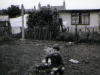 me in the back garden of Prefab 198 Underhill Road